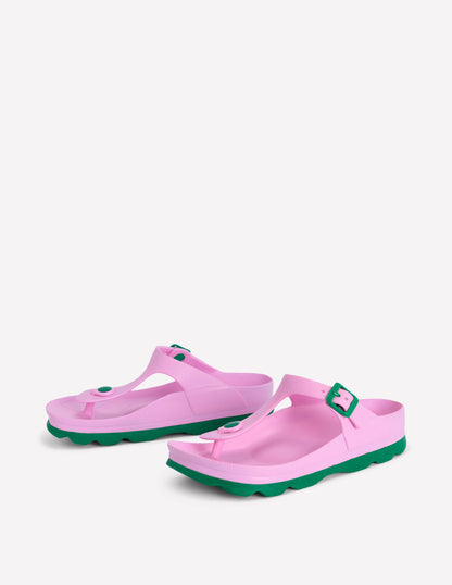 Lyla Toe Post Sandals-Pink/Green-4