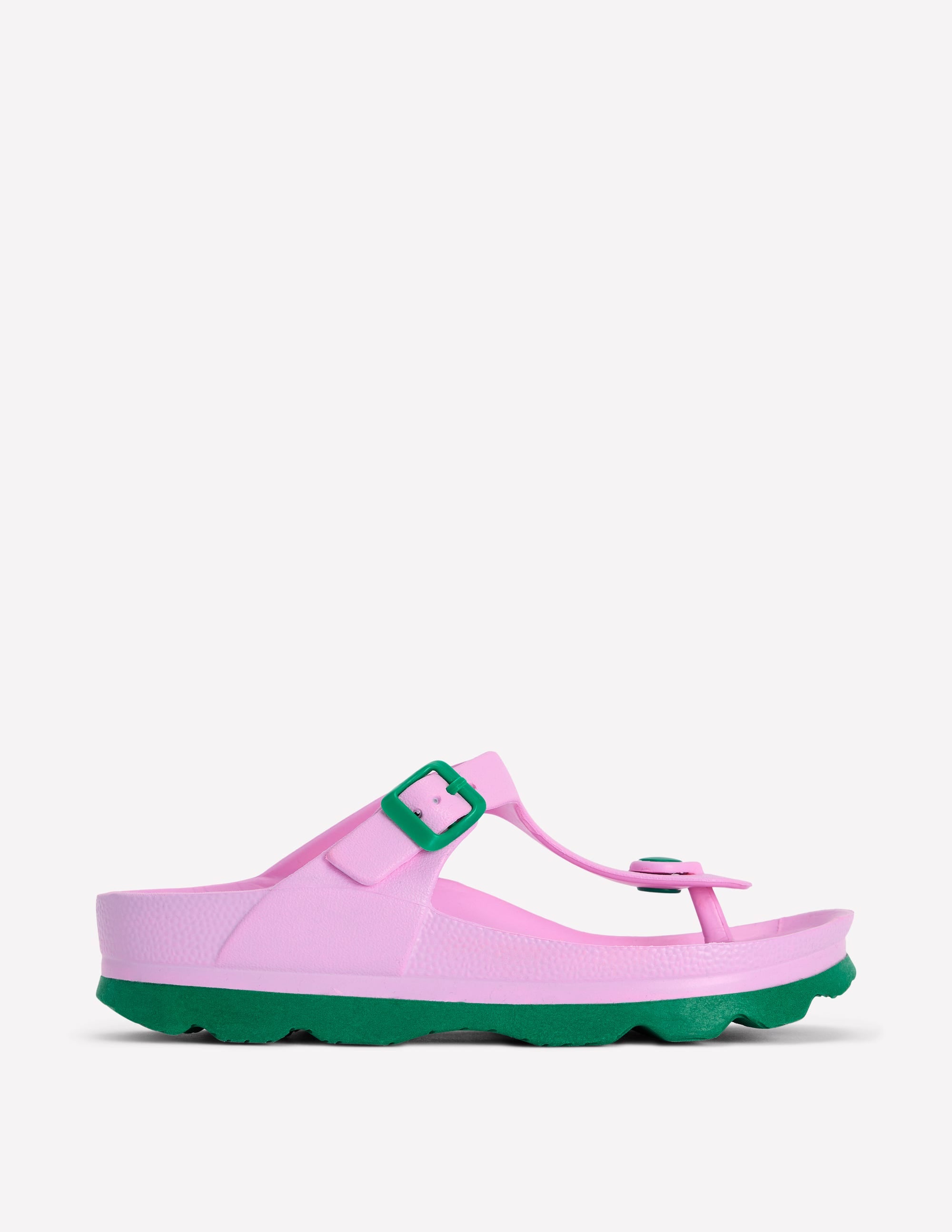 Lyla Toe Post Sandals-Pink/Green - Image 1