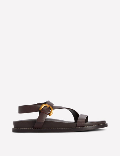 Chunky Asymmetric Sandal-Chocolate-1