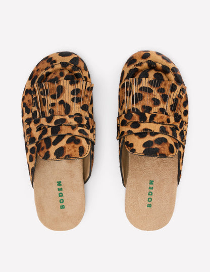 Etta Ghillie Mule Clogs-Classic Leopard-5