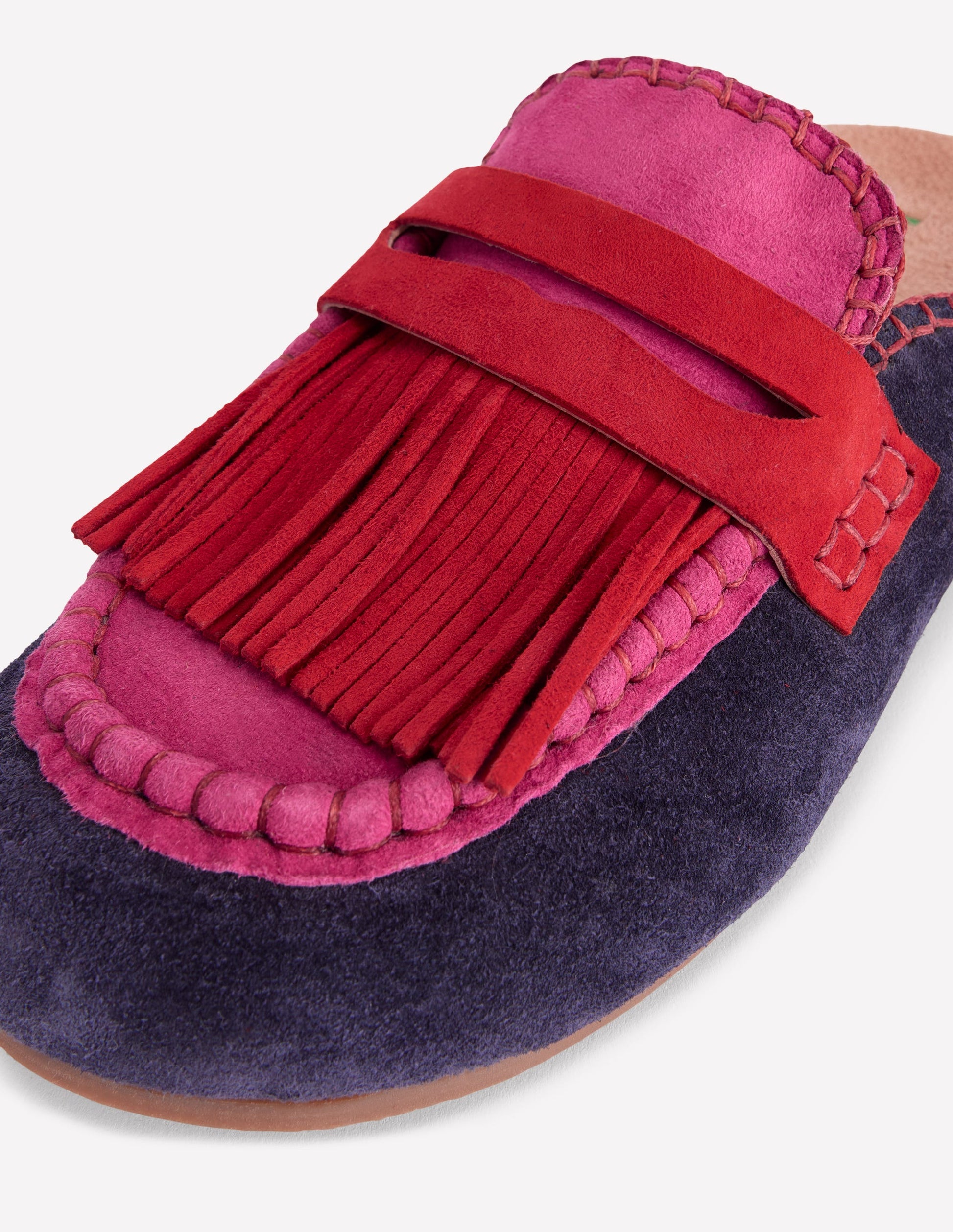 Etta Ghillie Mule Clogs-Colourblock-4