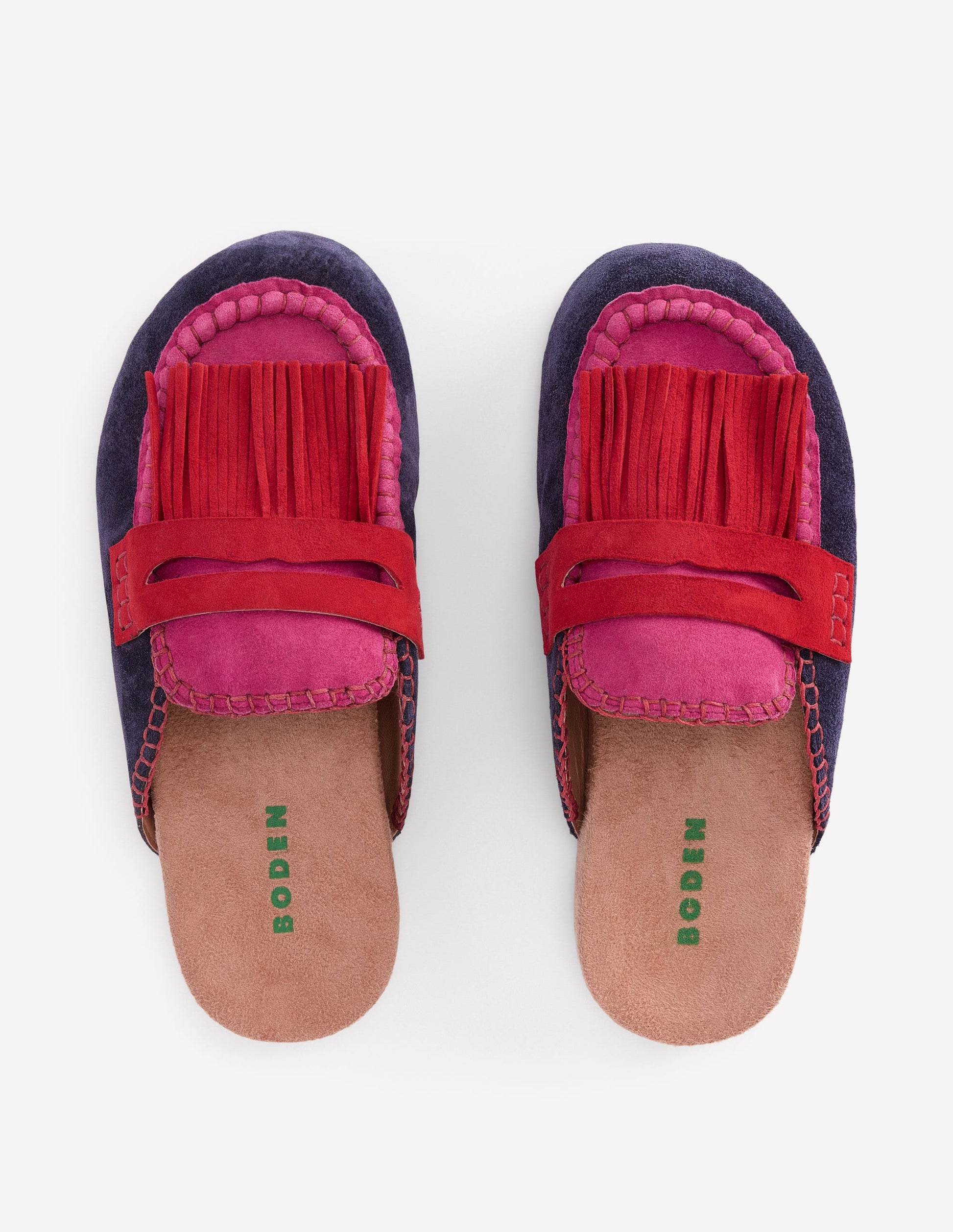 Etta Ghillie Mule Clogs-Colourblock-5