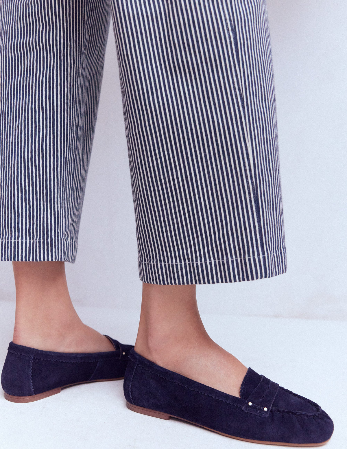 Classic Penny Loafers-Dark Navy - Image 2