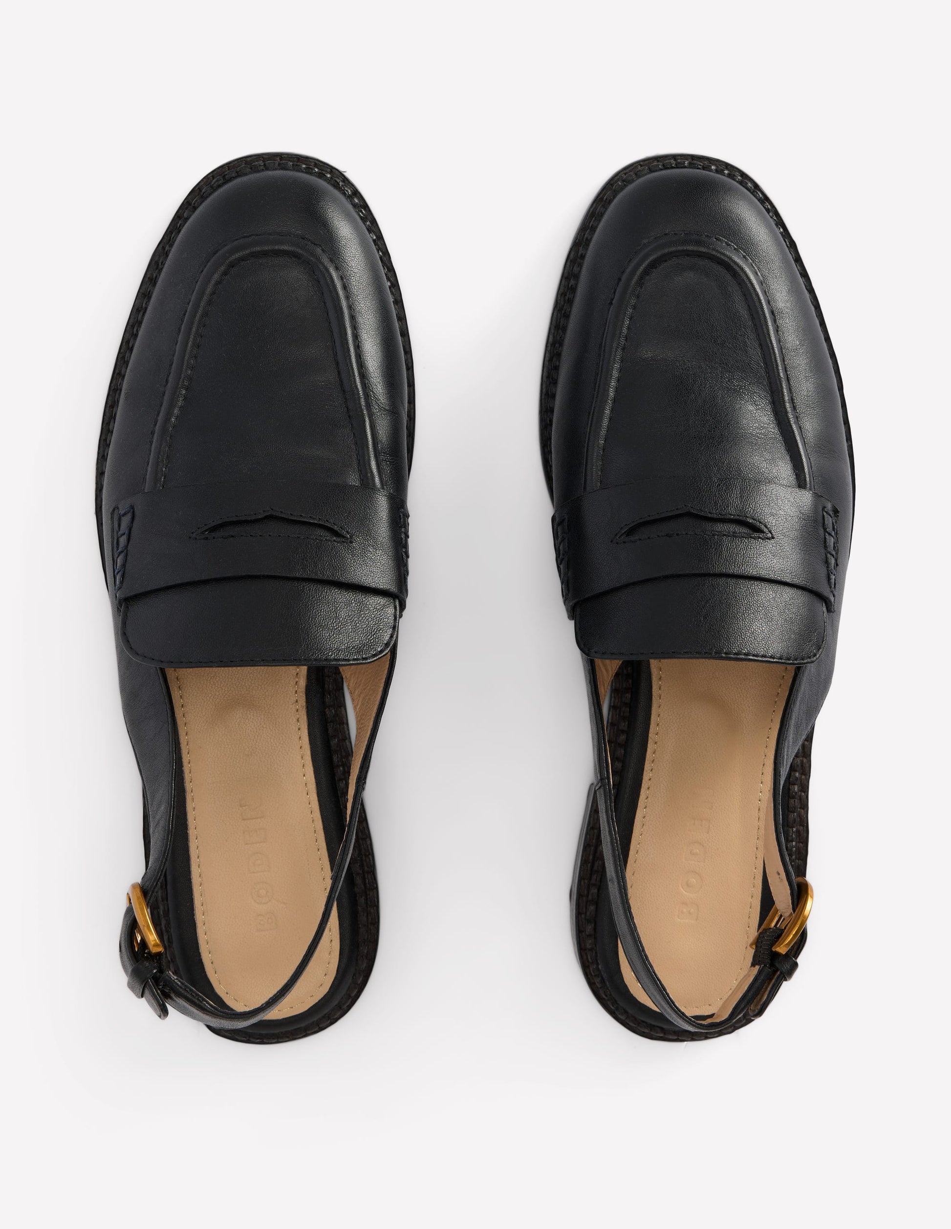 Slingback Penny Loafer-Black-6