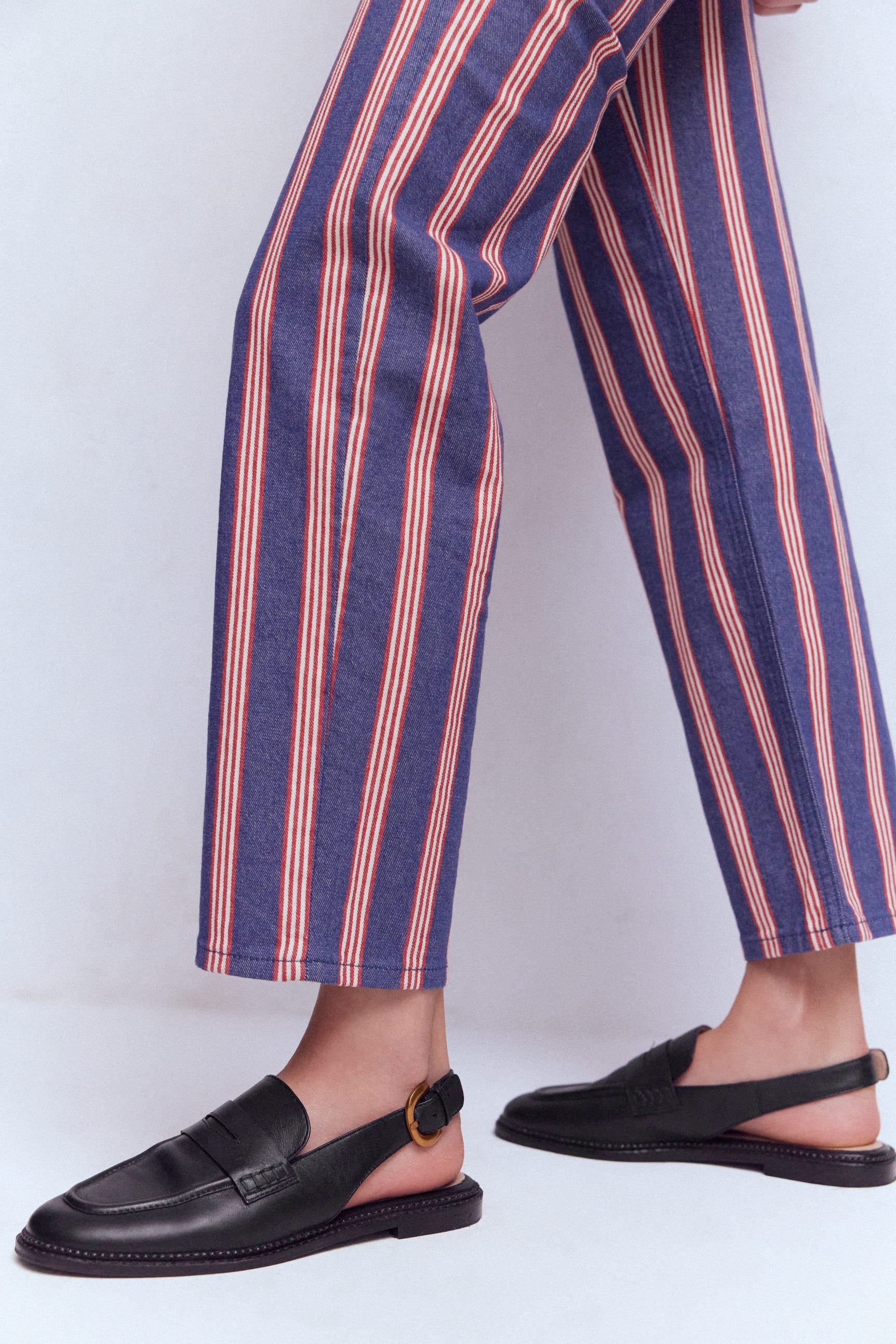 Slingback Penny Loafer-Black-2