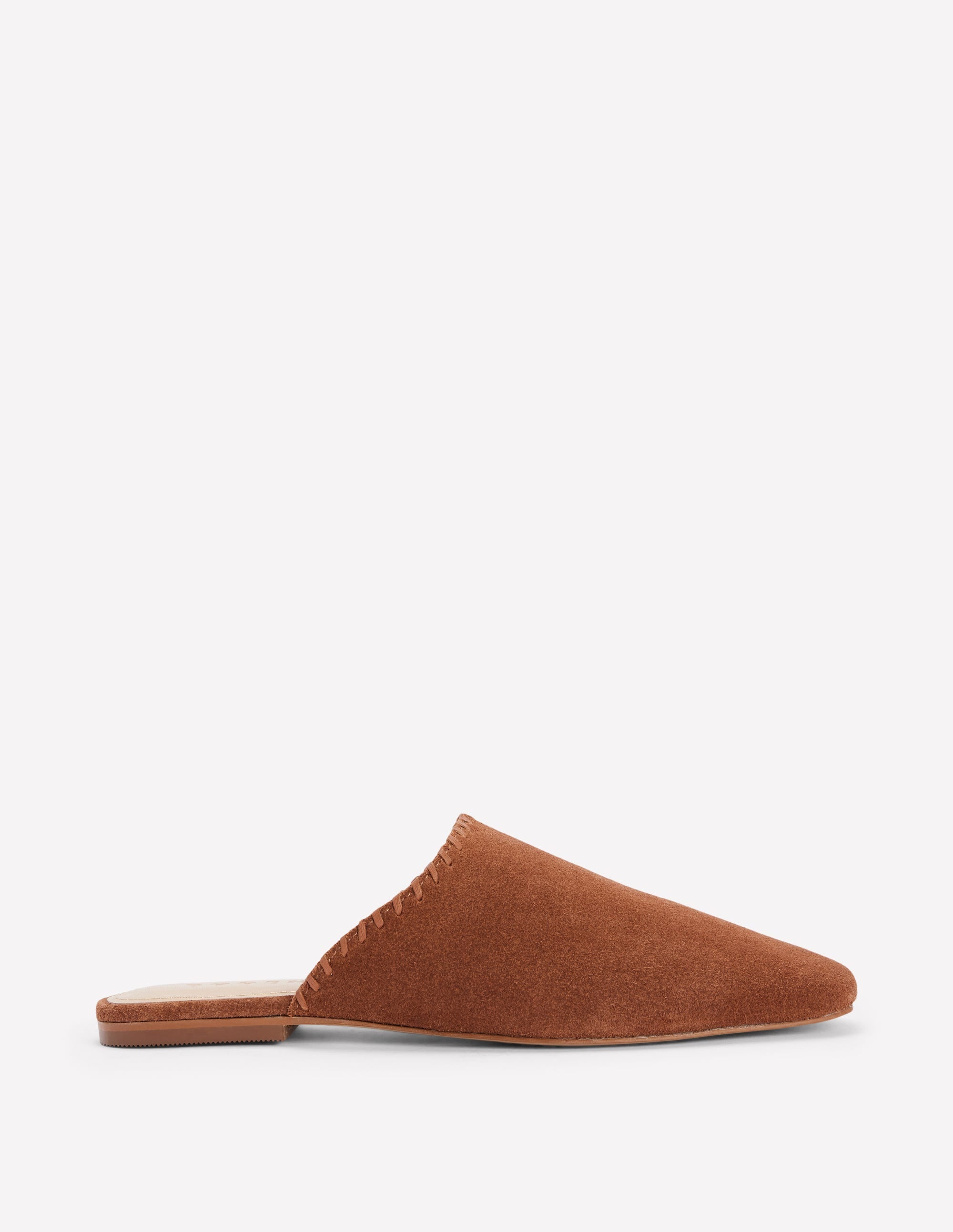 Mule Slipper Loafer-Tan Suede - Image 1