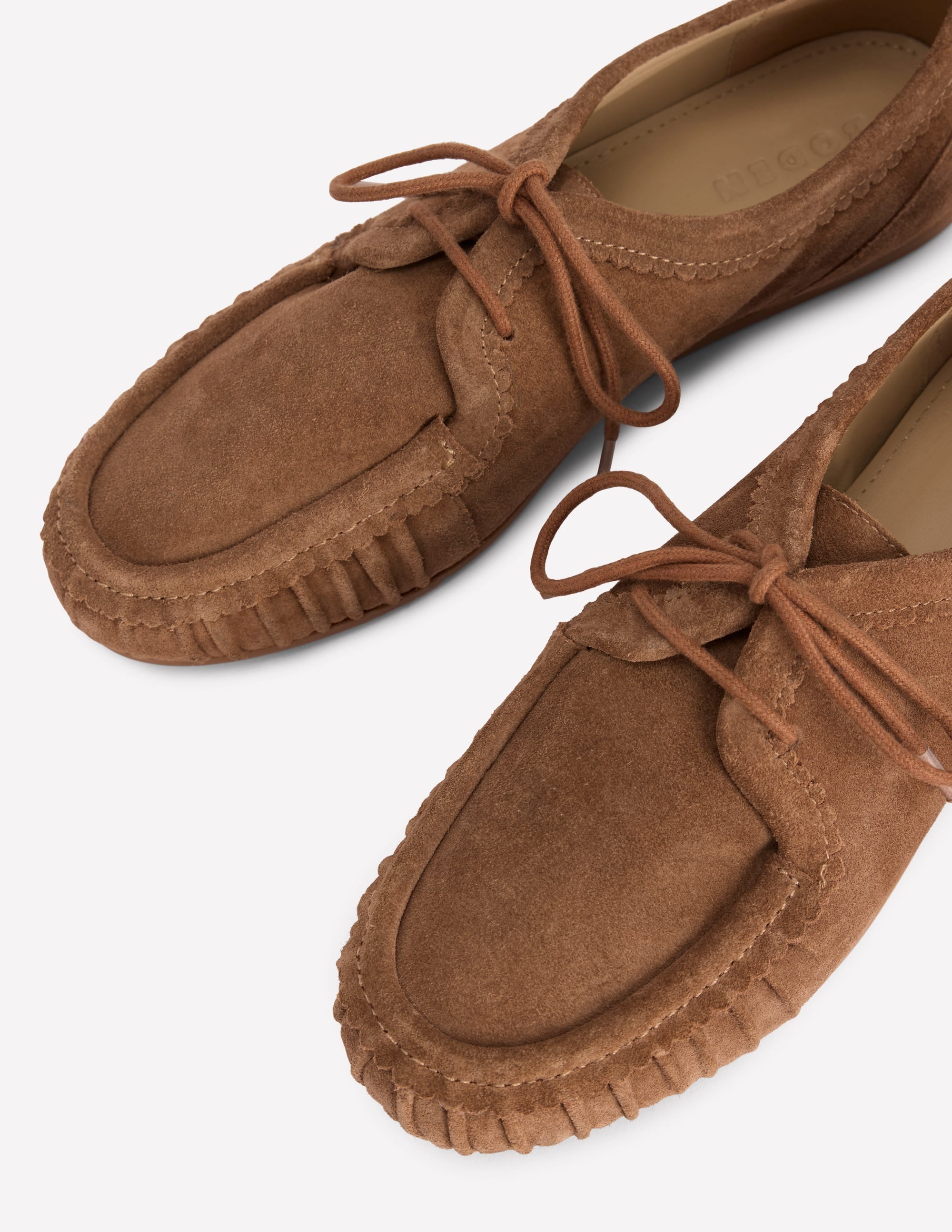 Soft Boat Shoes-Tan - Image 5