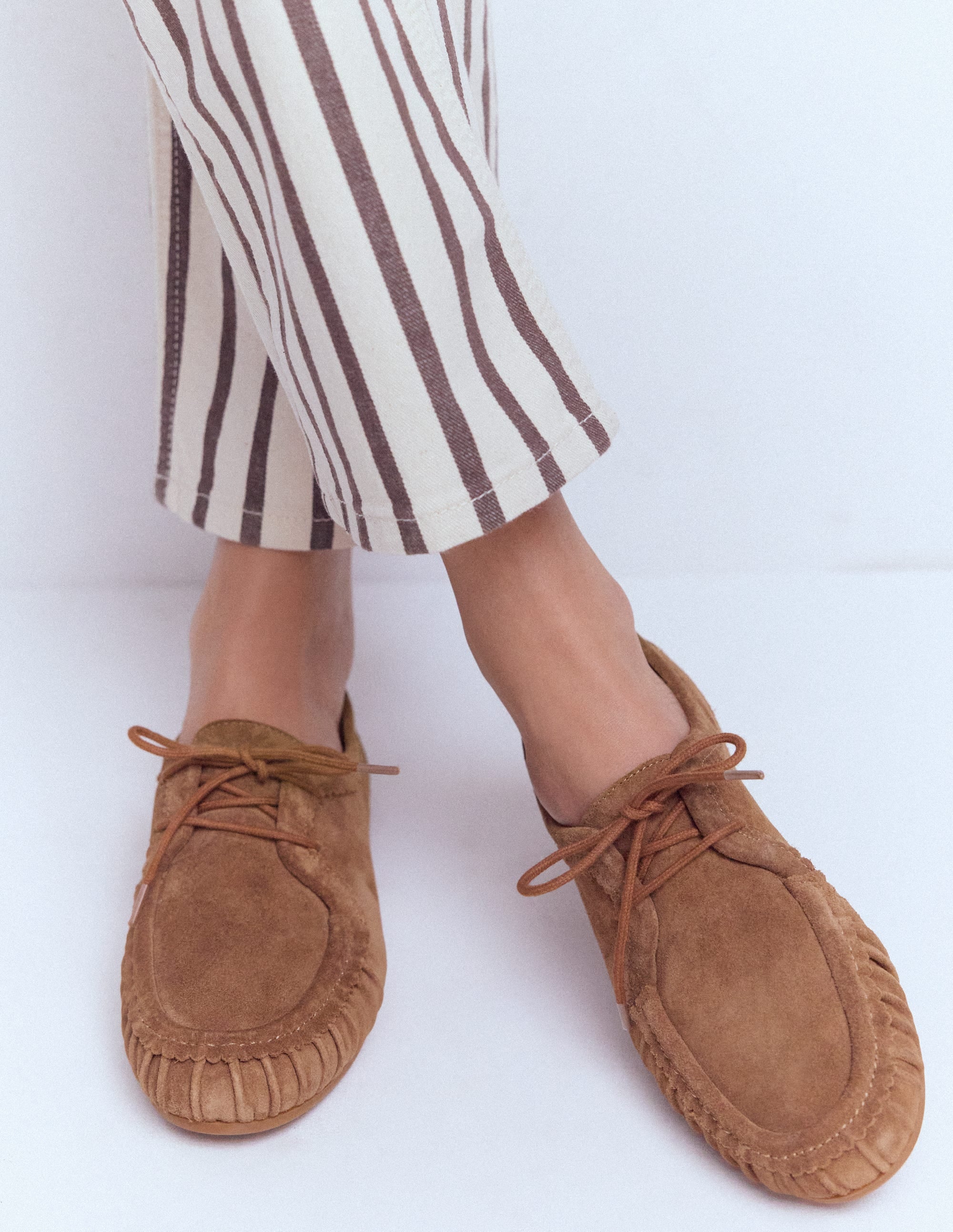 Soft Boat Shoes-Tan - Image 2