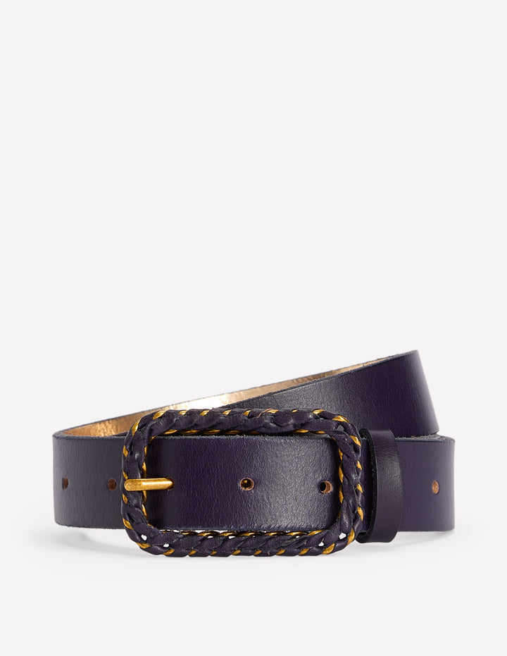 Plait Hardware Belt-Navy