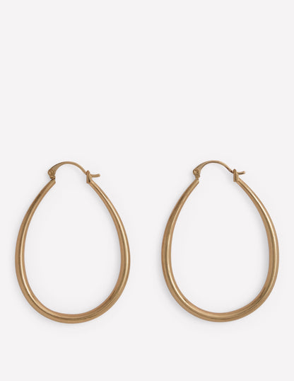 Large Metal Hoops-Gold Colour-1