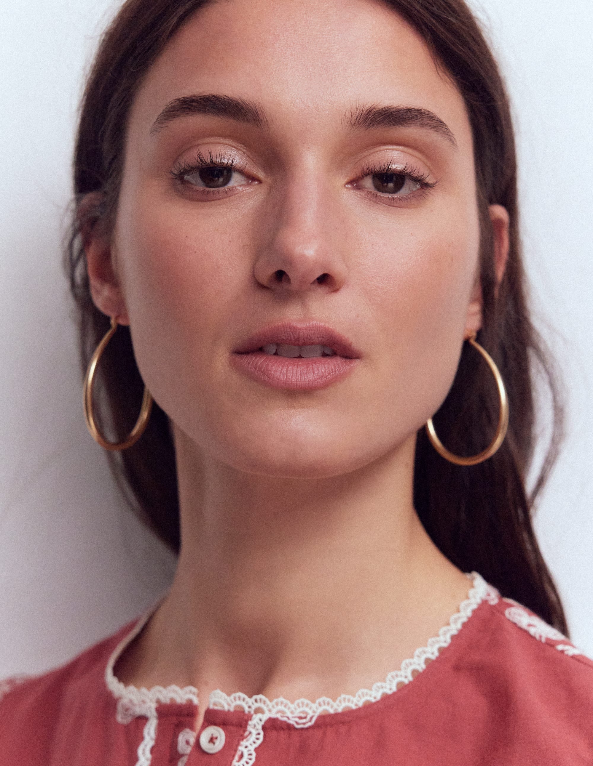 Large Metal Hoops-Gold Colour - Image 2