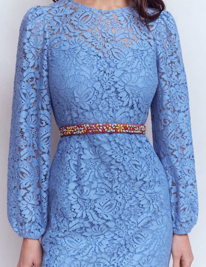 Embellished Party Belt-Pink Parfait