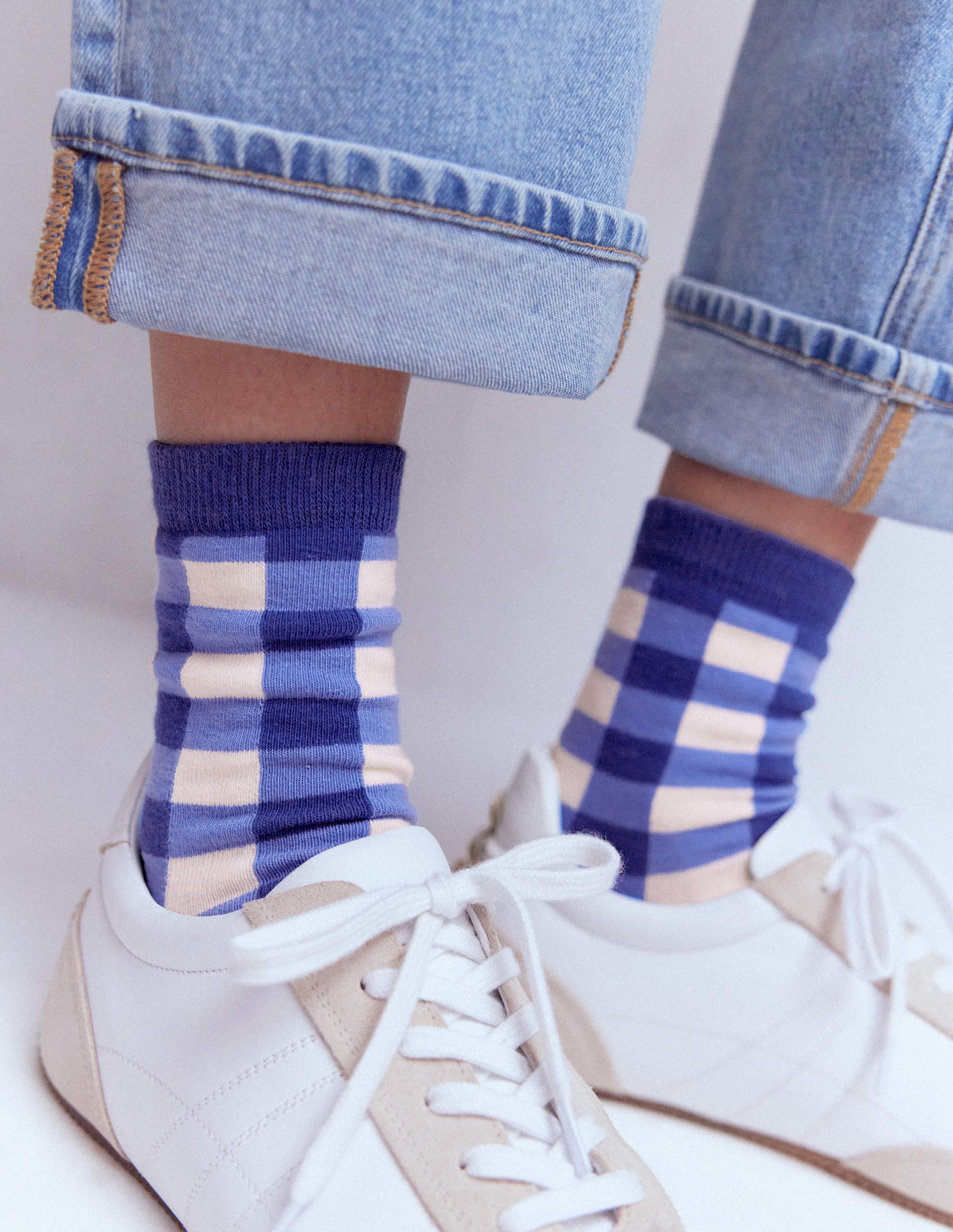 Gingham 3 Pack Socks-Gingham 3 Pack - Image 2