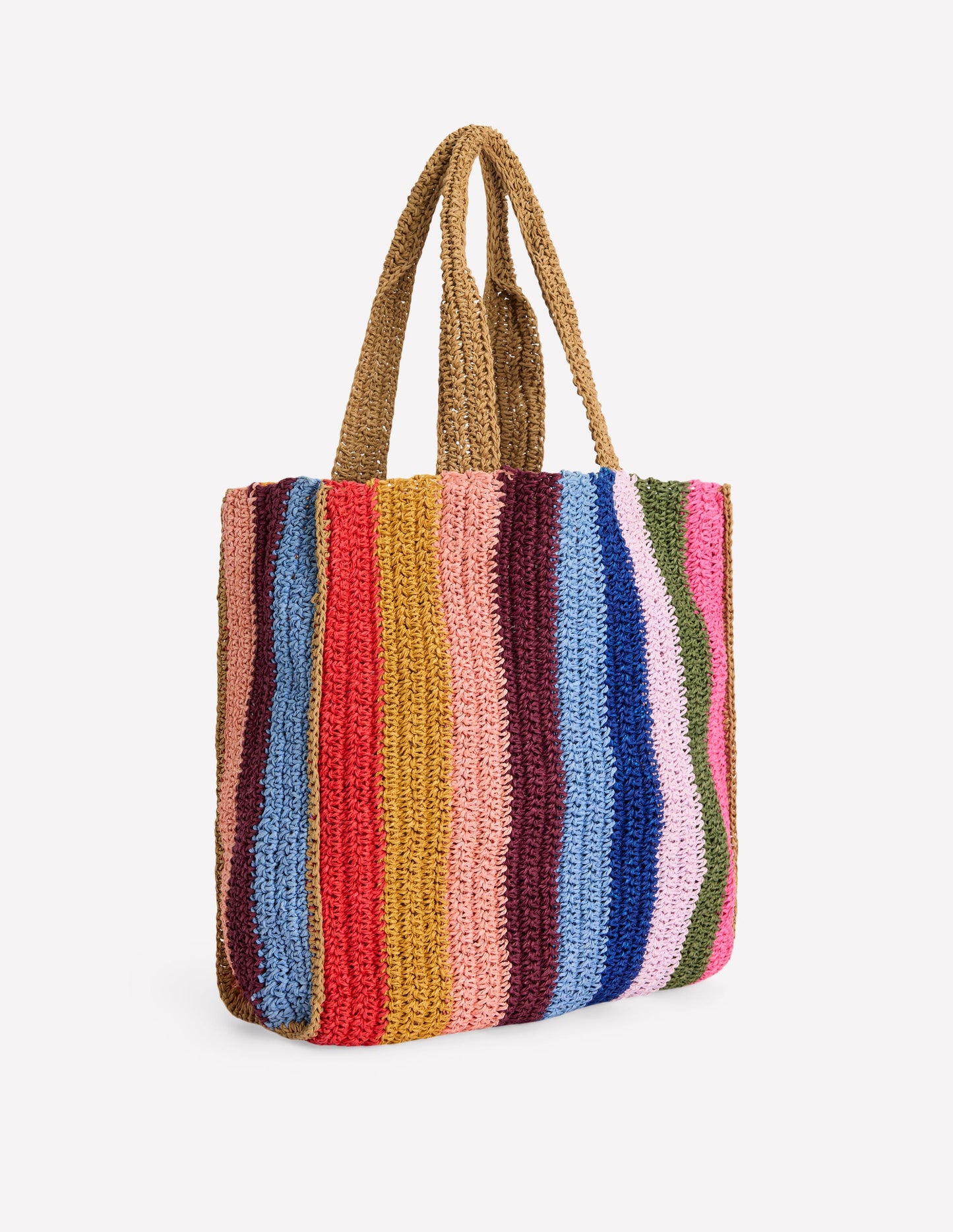 Shopper Tote-Multi Stripe
