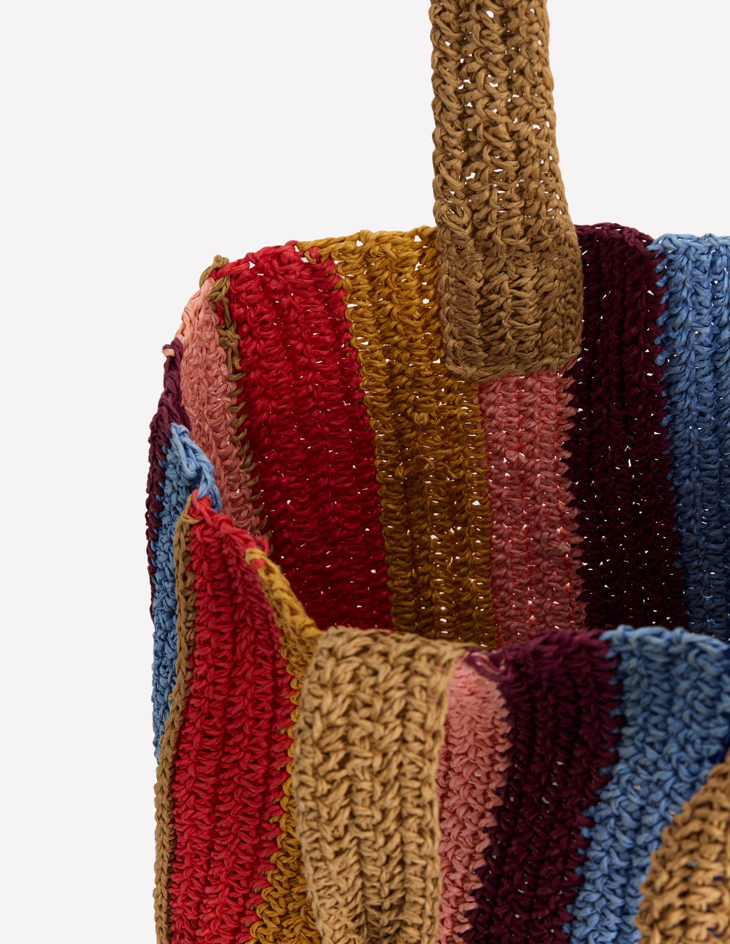 Shopper Tote-Multi Stripe