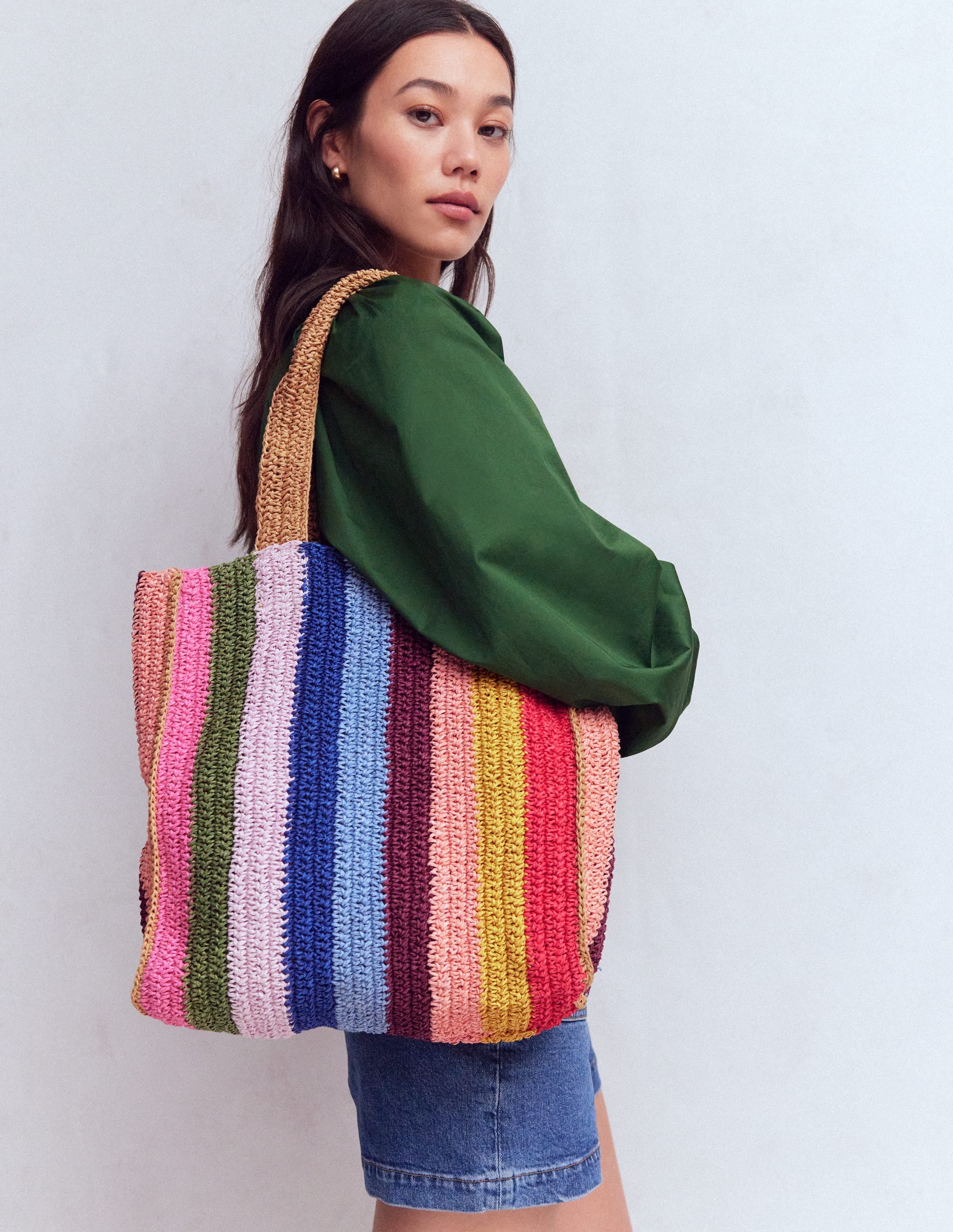 Shopper Tote-Multi Stripe - Image 2