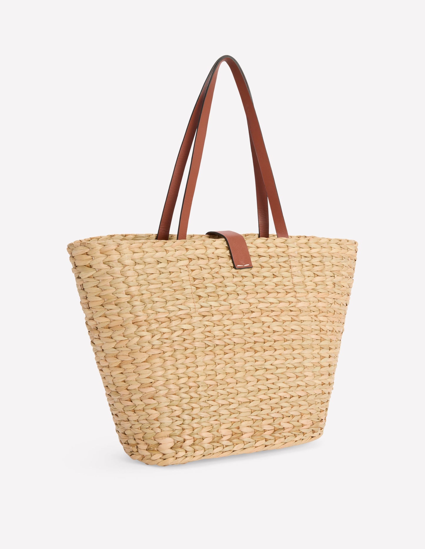 Buckle Tote-Natural Raffia