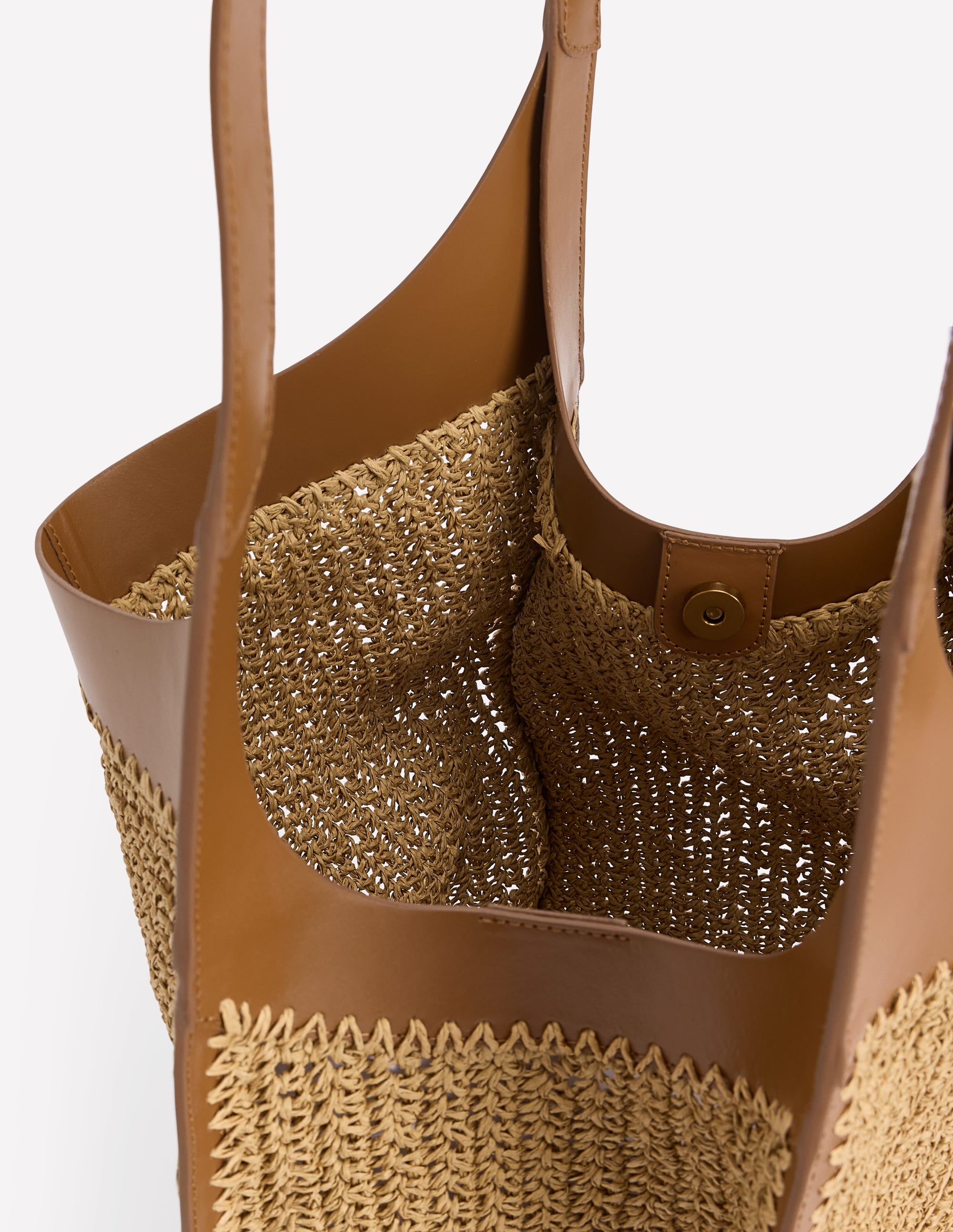 Straw Tote-Natural Raffia - Image 5
