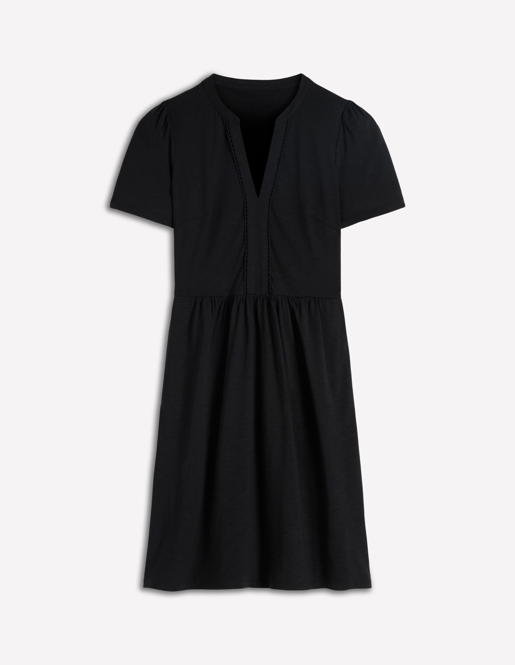 Naomi Short Sleeve Dress-Black - Image 5