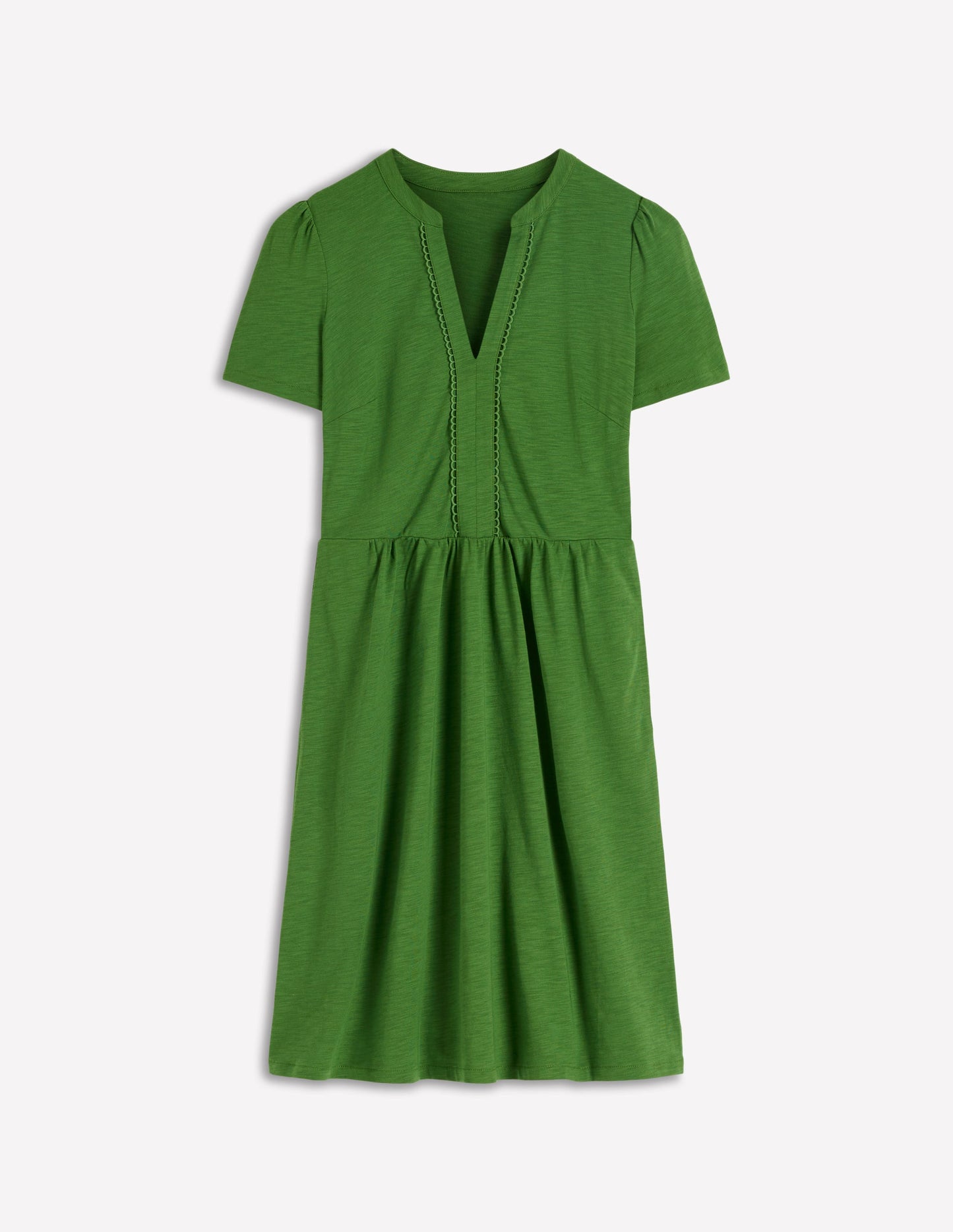 Naomi Short Jersey Dress-Promenade Green