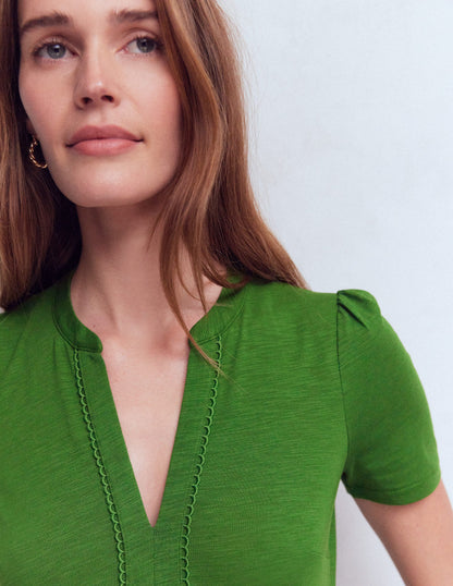 Naomi Short Jersey Dress-Promenade Green-2