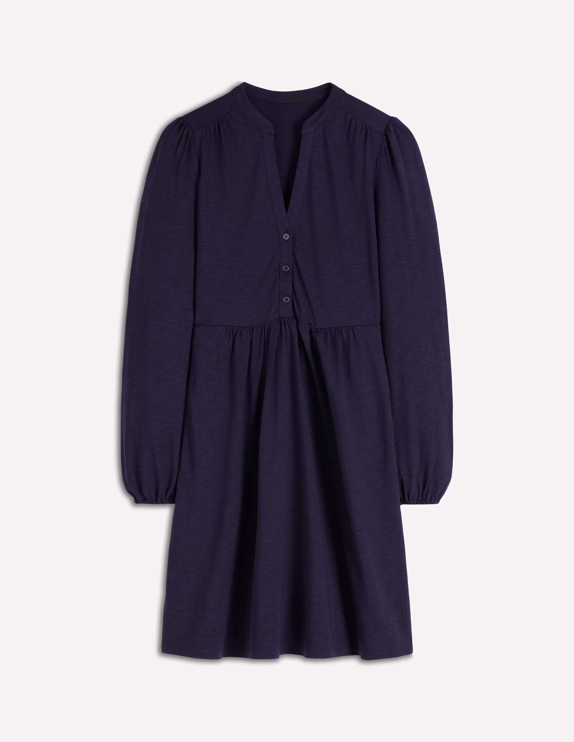 Amy Short Jersey Dress-Navy-5