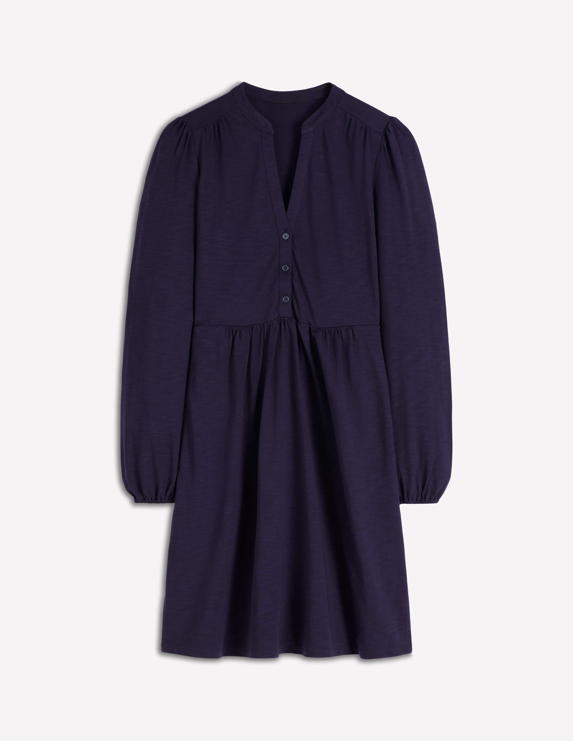 Amy Short Jersey Dress-Navy - Image 5
