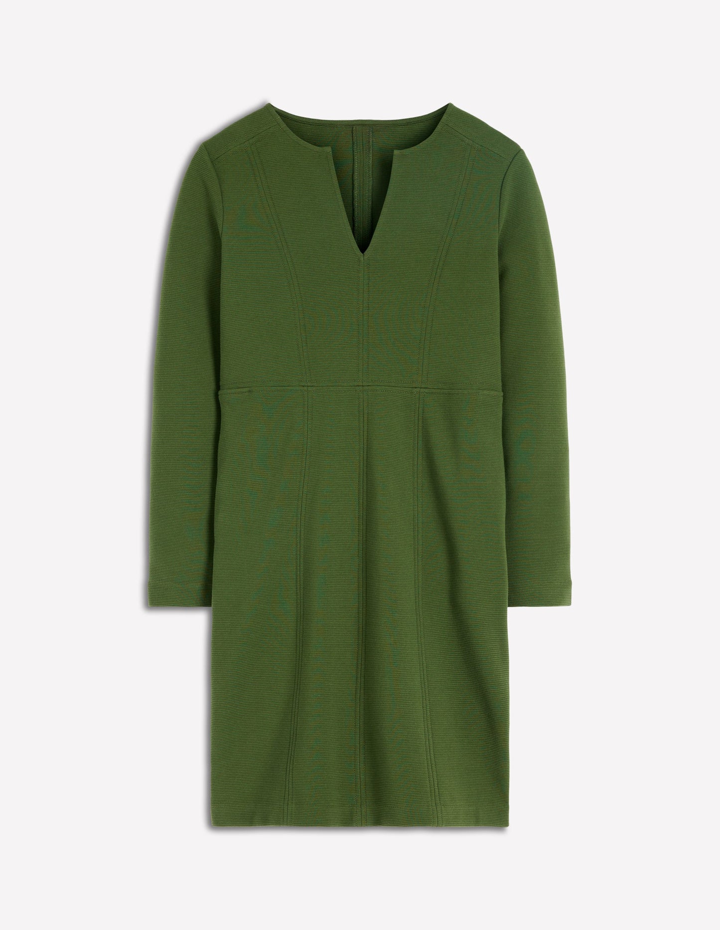 Colette Ottoman Shift Dress-Green Fir