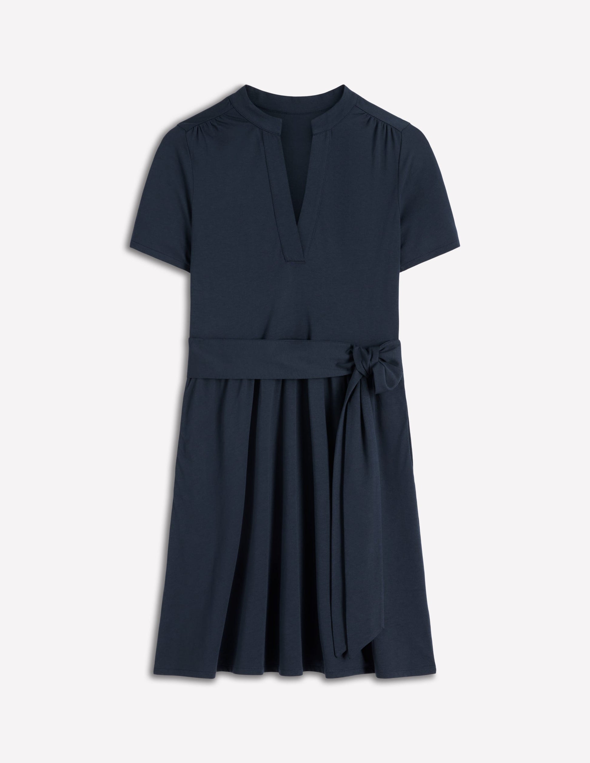 Daisy Flippy Jersey Dress-Navy-5
