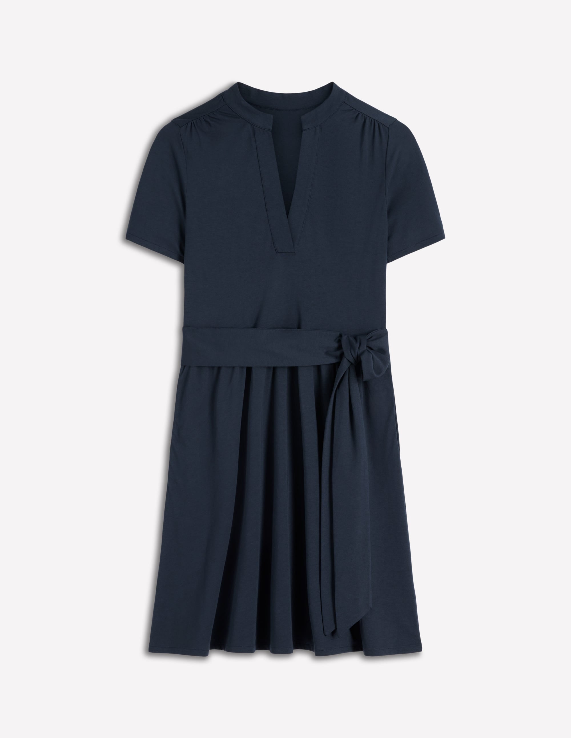 Daisy Flippy Jersey Dress-Navy - Image 5