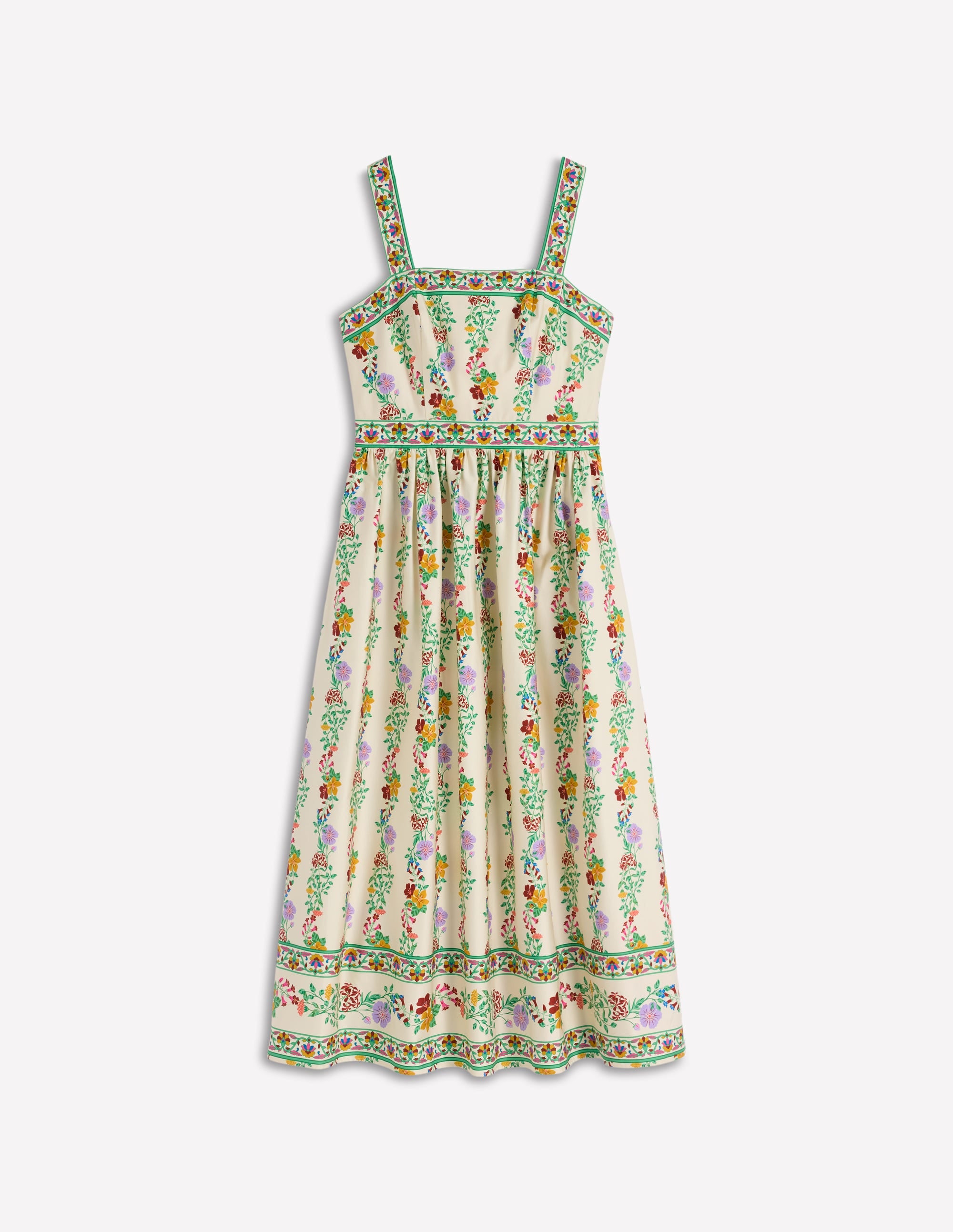 Square Neck Occasion Dress-Ivory, Blossom Trail - Image 9