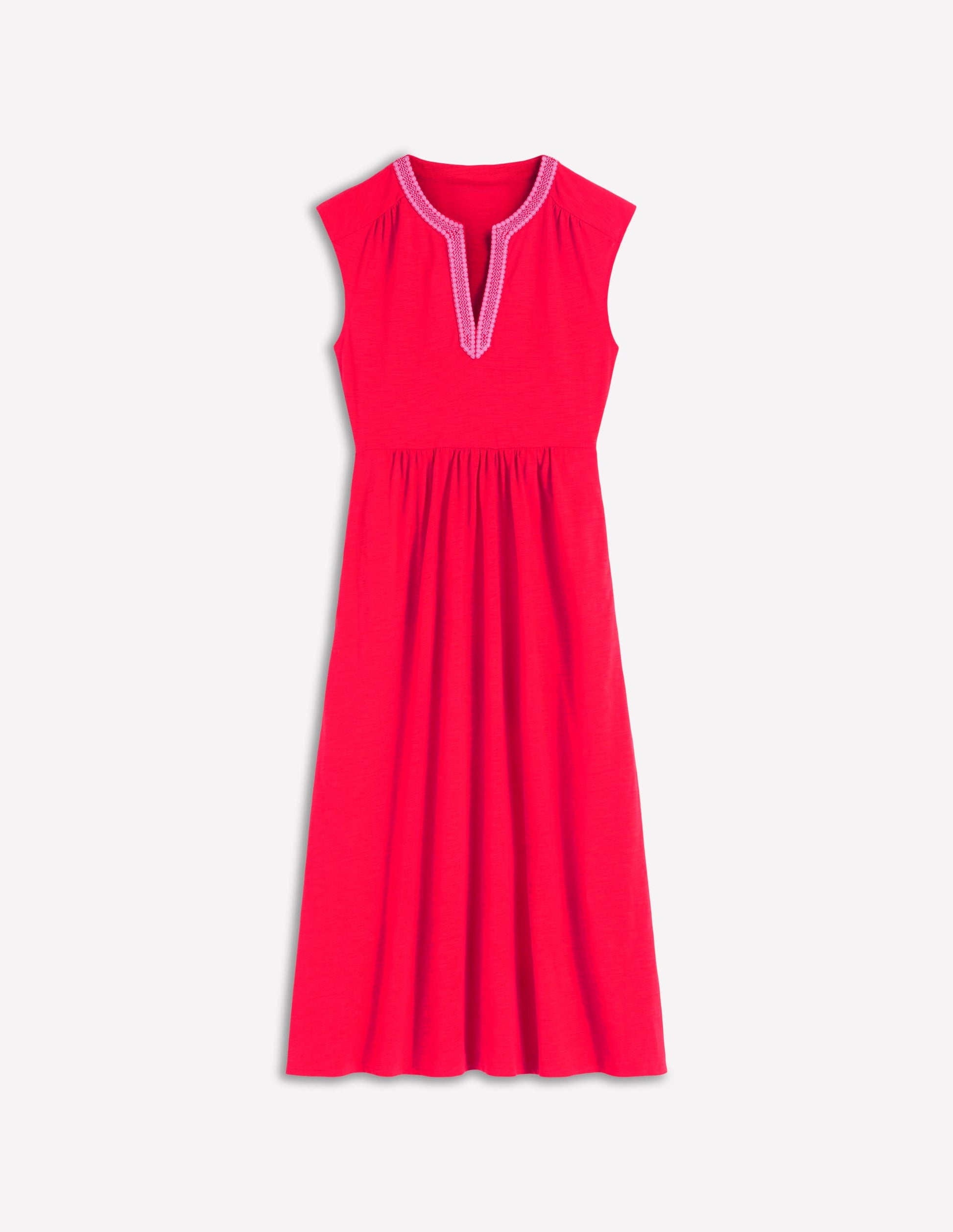 boden embroidered jersey midi dress Boden Girls Jersey Embroidered Midi Dress in Blue