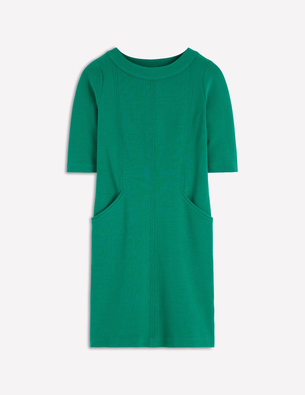 Nessa Ottoman Shift Dress-Jewel Green