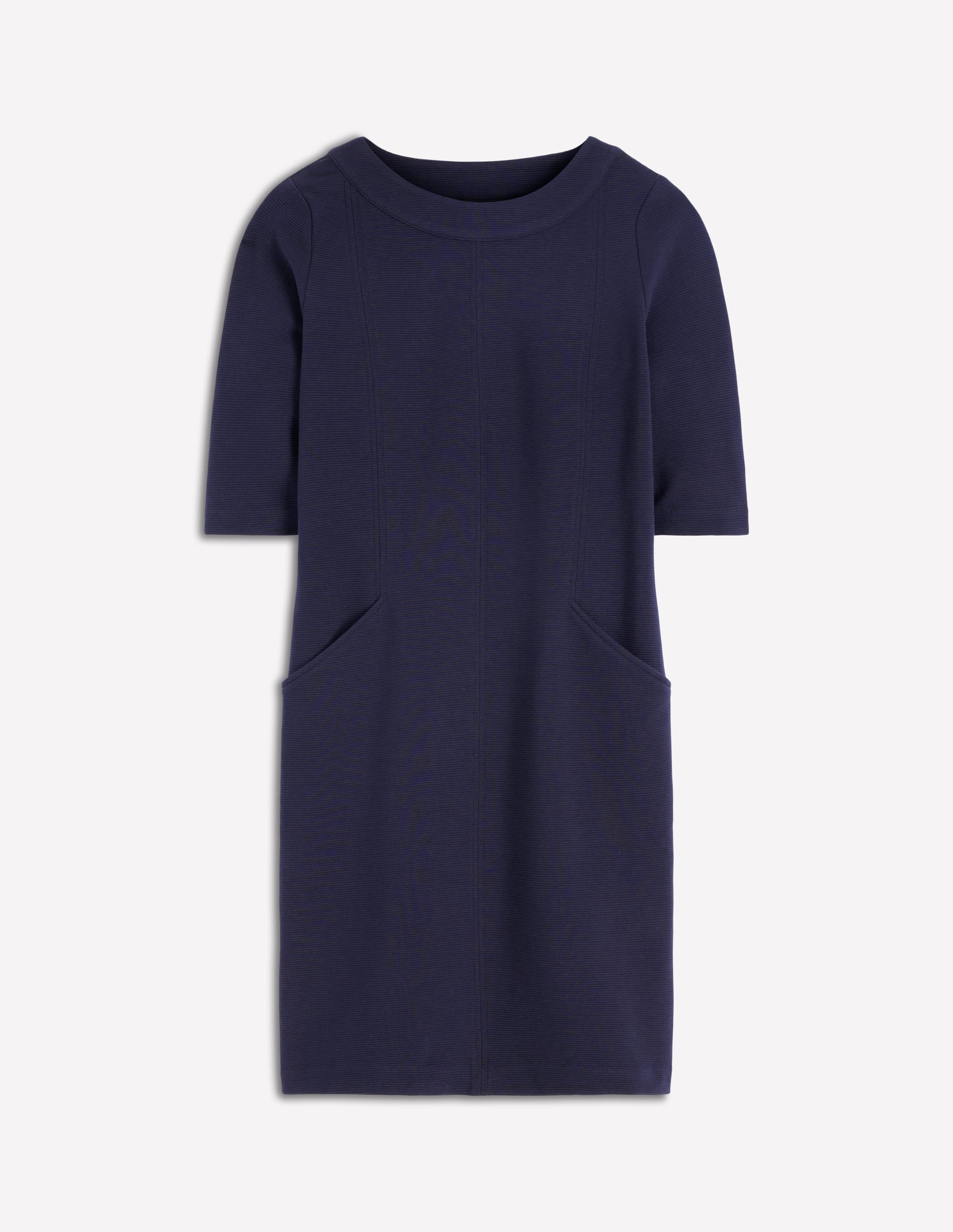 Nessa Ottoman Shift Dress-Navy - Image 5