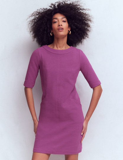 Nessa Ottoman Shift Dress-Damson-1
