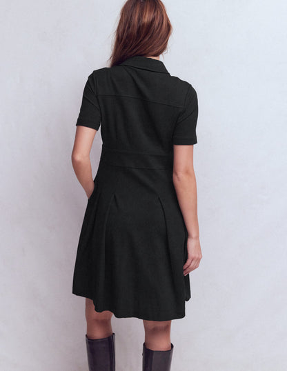 Bridget Ponte Short Dress-Black-3