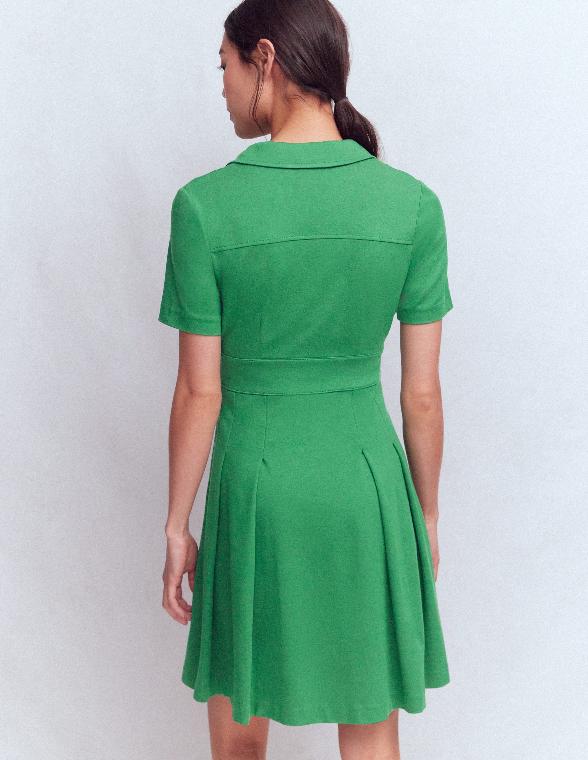 Bridget Ponte Short Dress-Fresh Green - Image 4