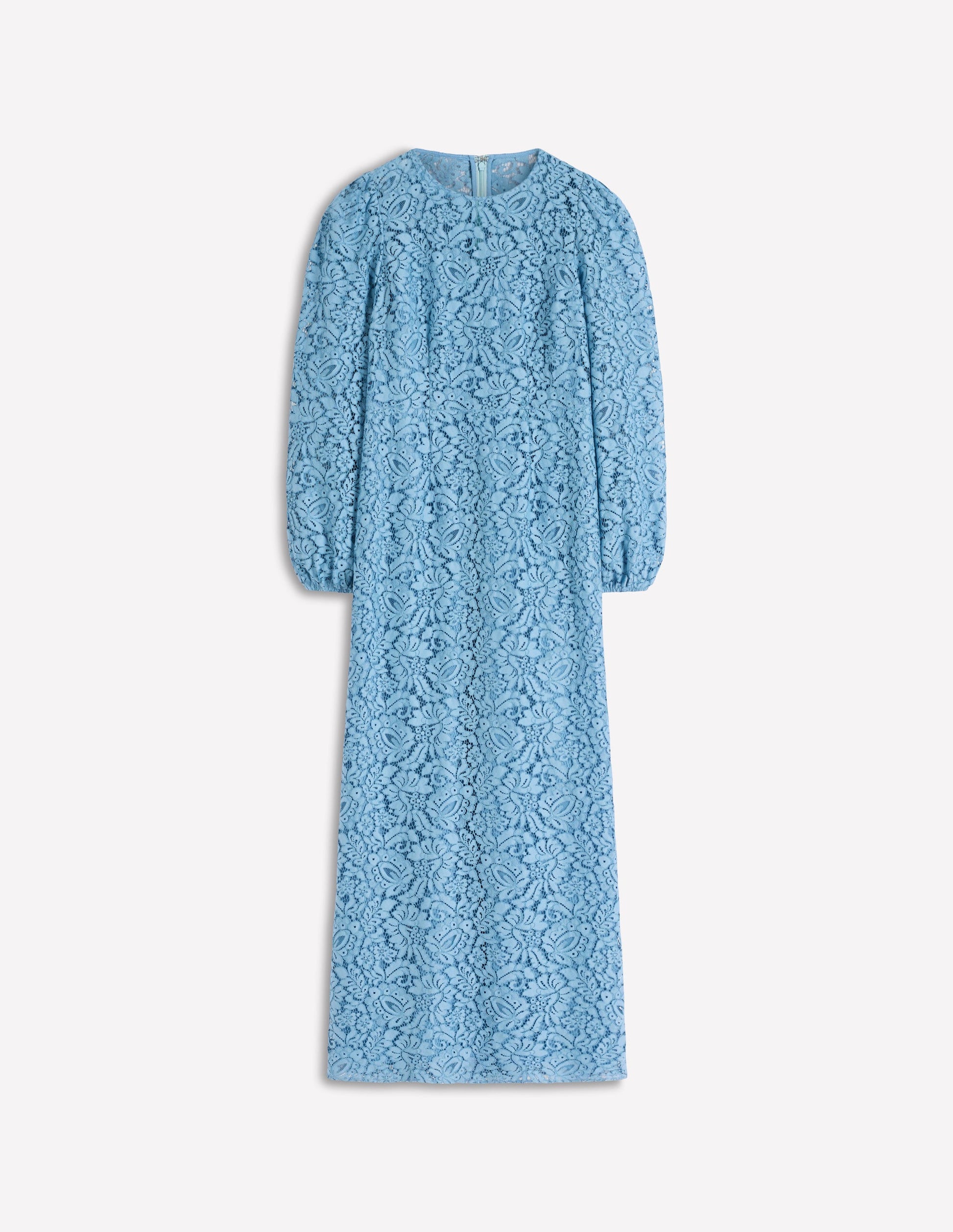 High Neck Lace Dress-Blue | Boden UK High Neck Lace Dress-Blue | Boden UK