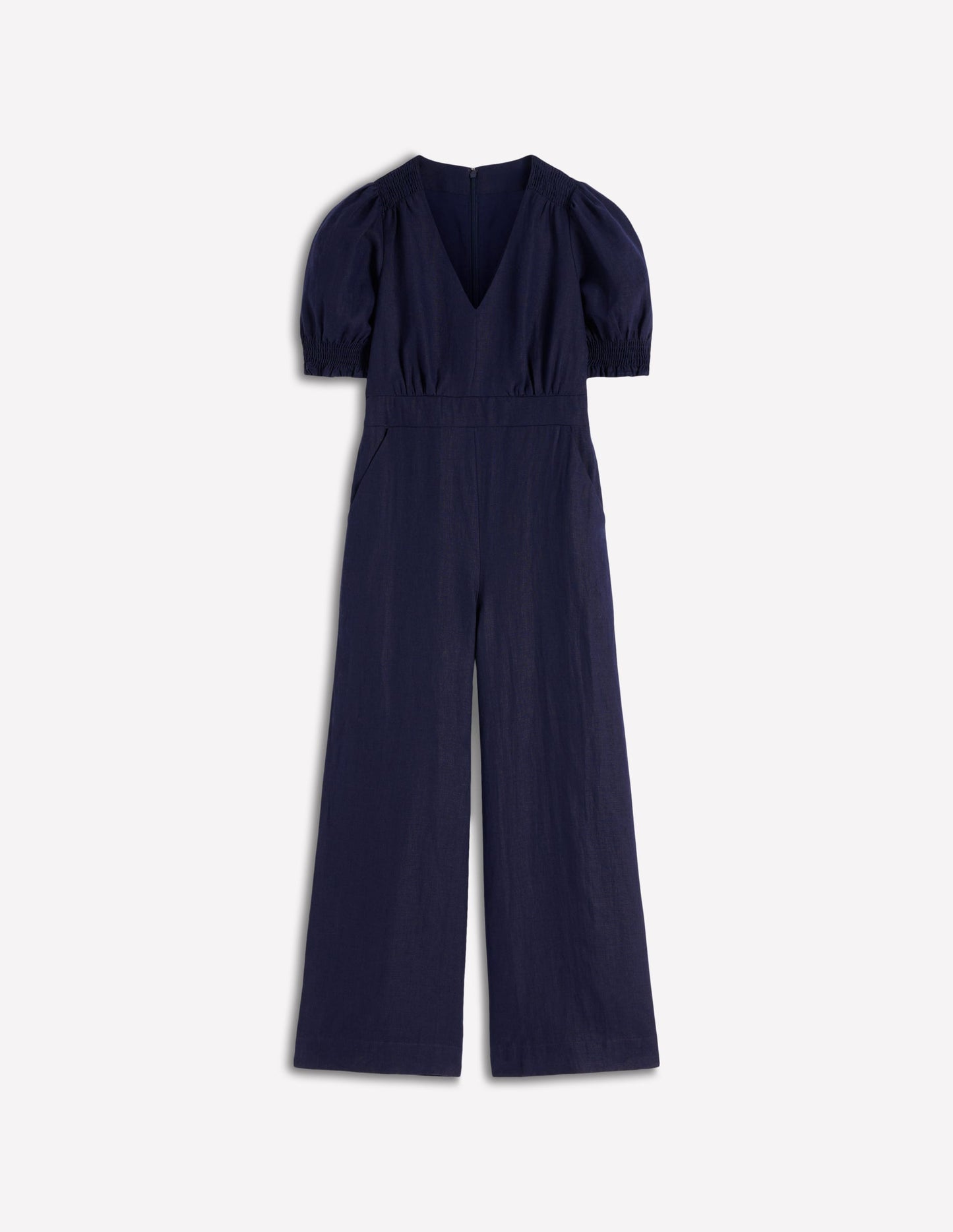 Anna Linen Jumpsuit-Navy