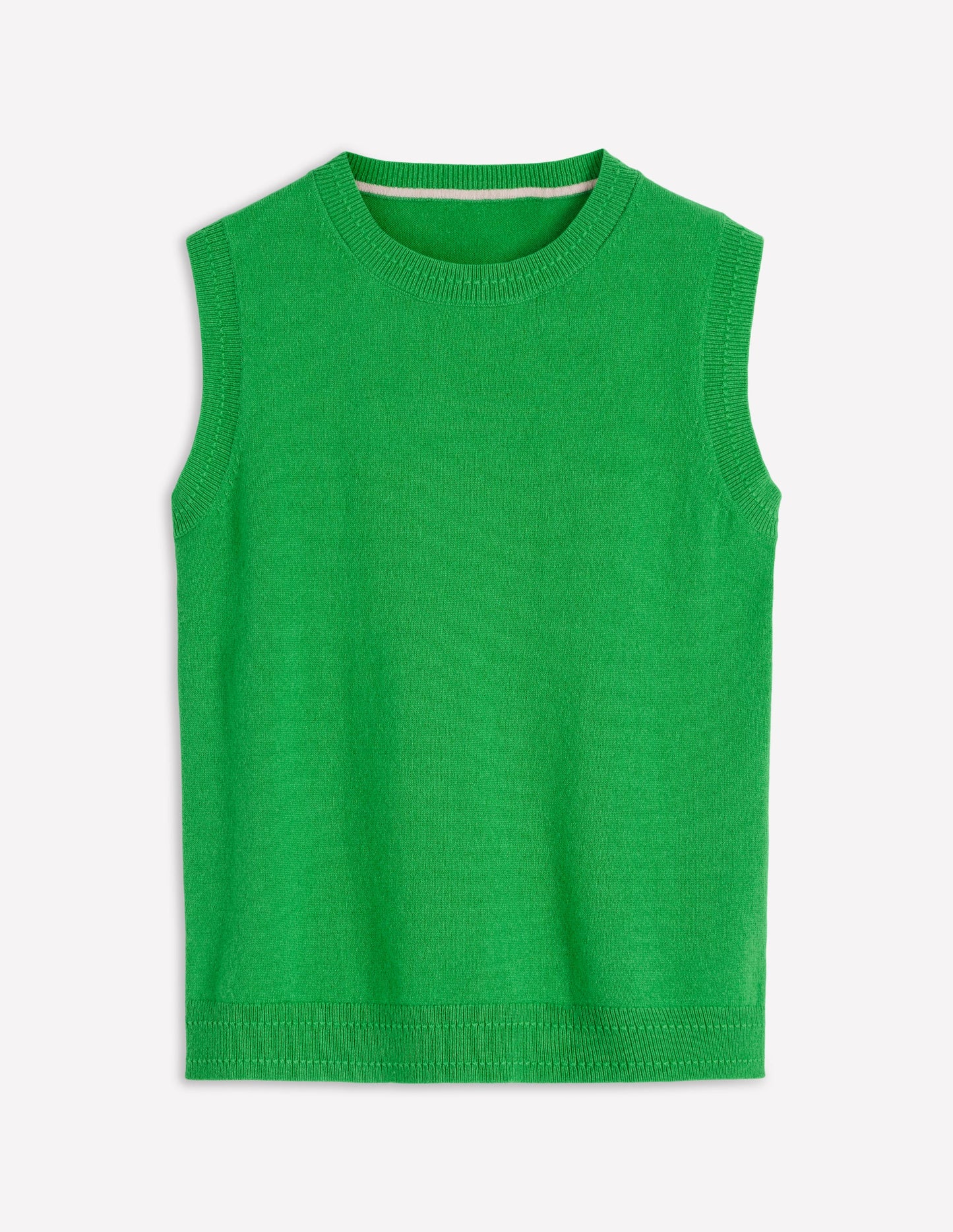 Eva Cashmere Tank-Sapling Green