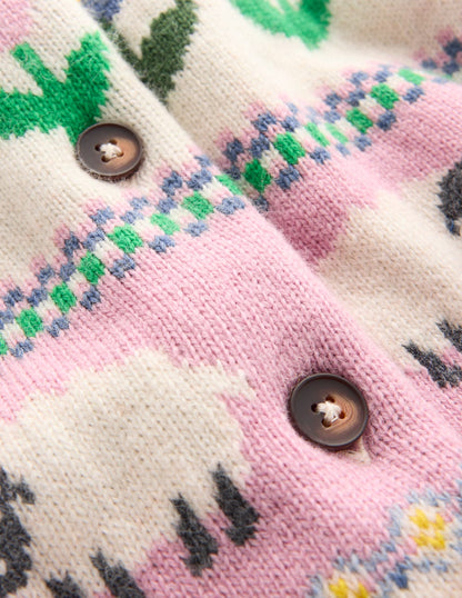 Edie Fair Isle Cardigan-Easter Farm-6