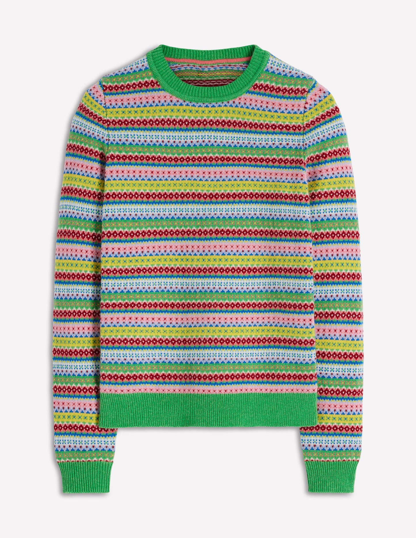 Edie Fair Isle Jumper-Multi, Heritage Geo
