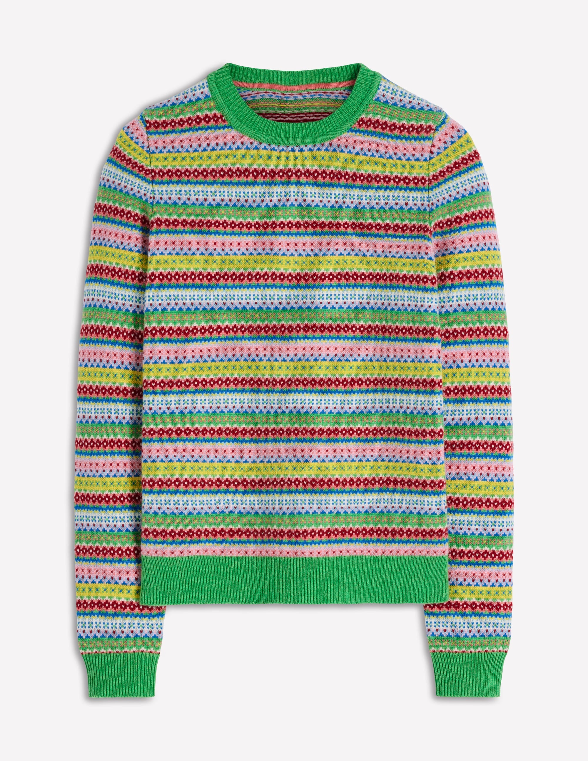Edie Fair Isle Jumper-Multi, Heritage Geo - Image 6
