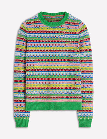 Edie Fair Isle Jumper-Multi, Heritage Geo-6