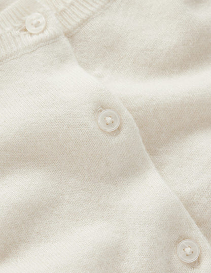 Eva Cashmere Cropped Cardigan-Warm Ivory-6