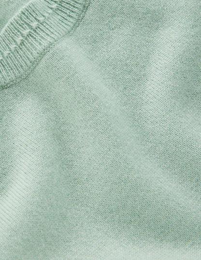 Eva Cashmere T-Shirt-Celadon Blue-6