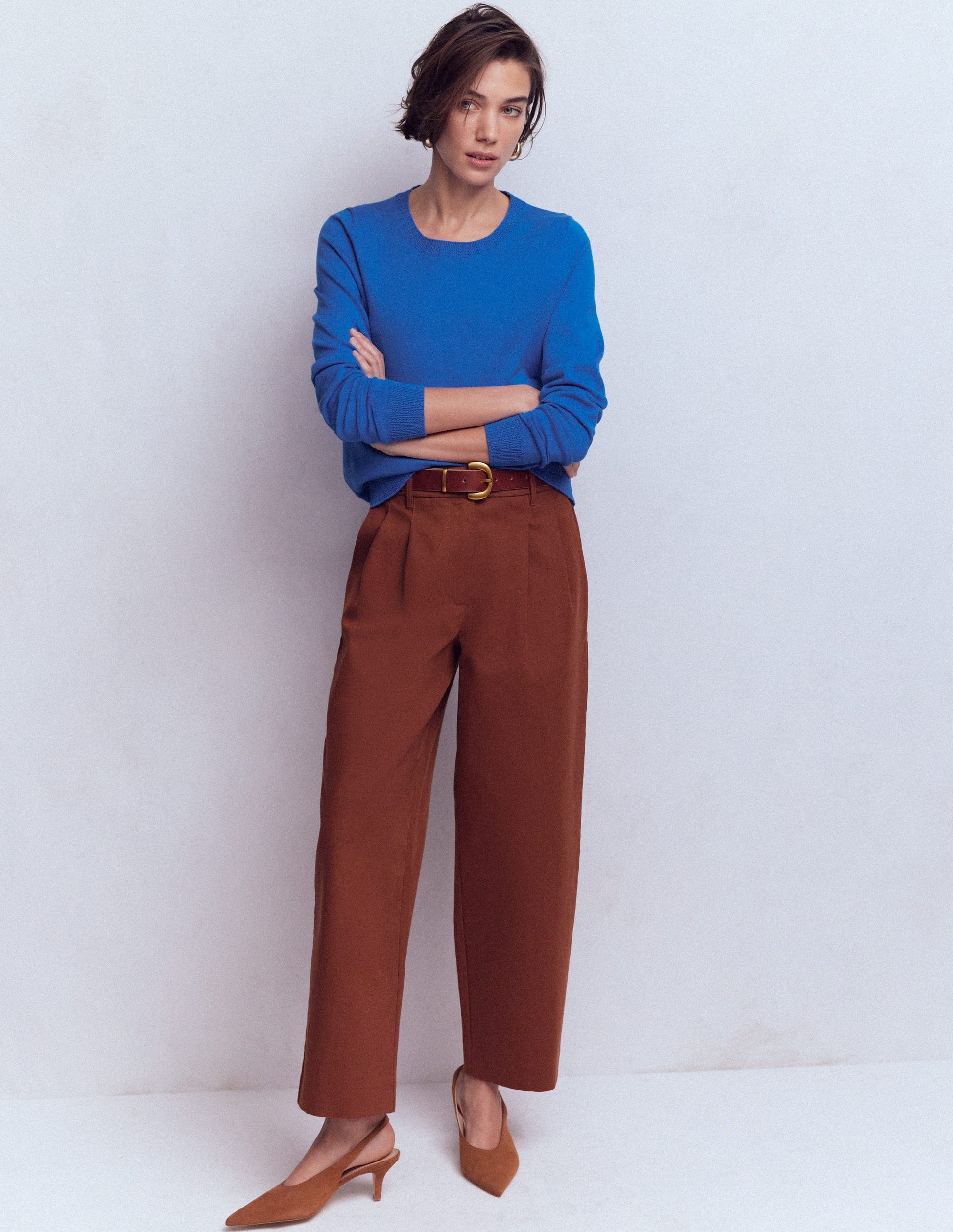 Emilia Cotton Crew Jumper-Kingfisher Blue-4