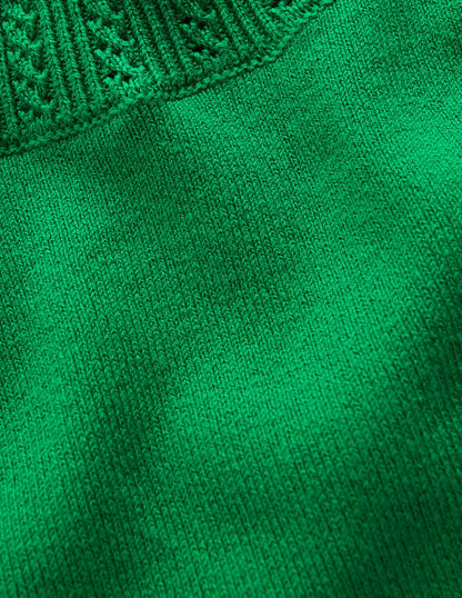Emilia Cotton Crew Jumper-Rich Emerald-6