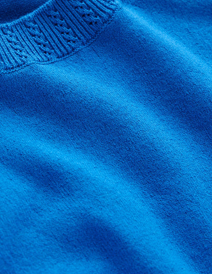 Emilia Cotton Crew Neck Tank-Kingfisher Blue-6