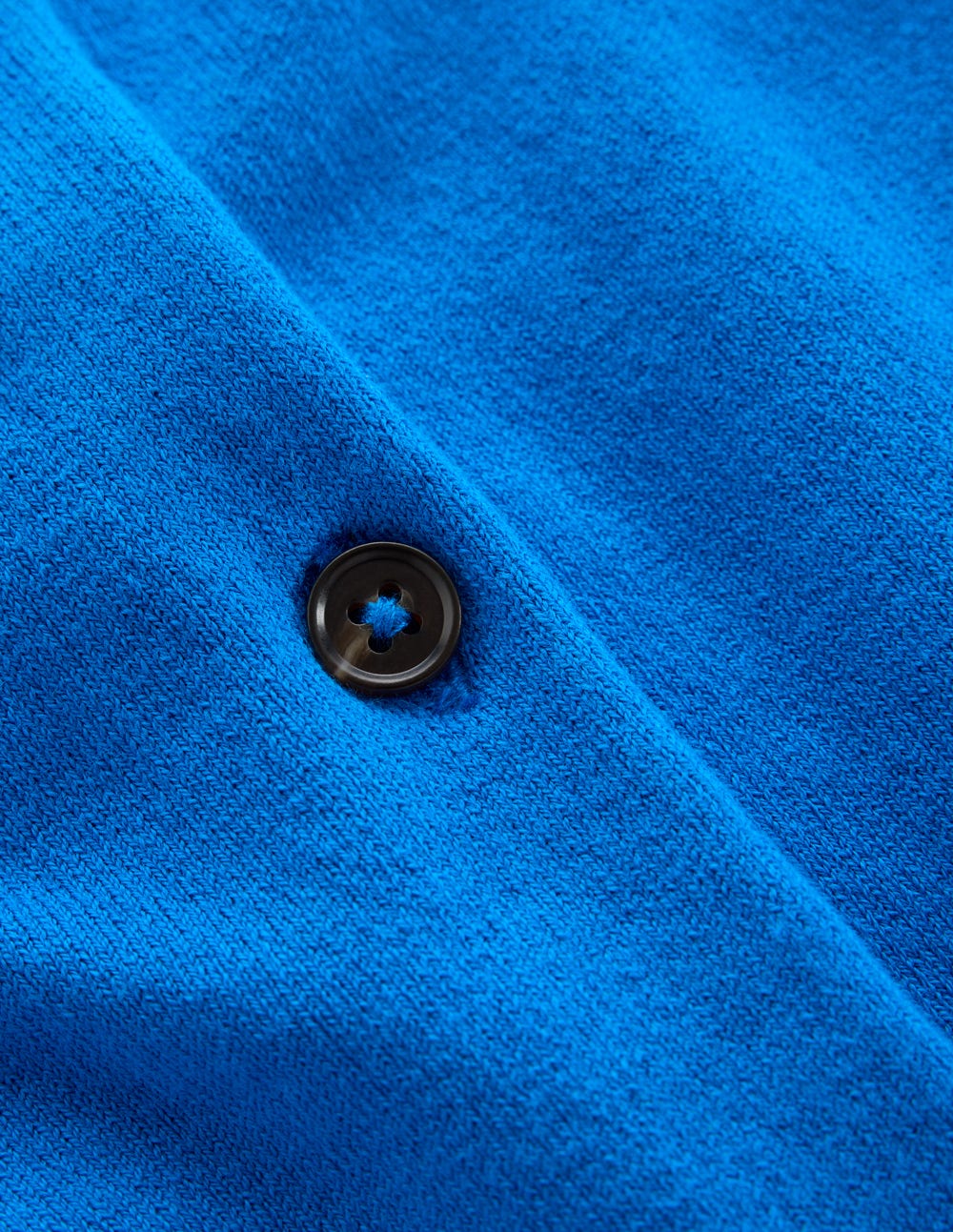 Emilia Cotton Crew Cardigan-Kingfisher Blue